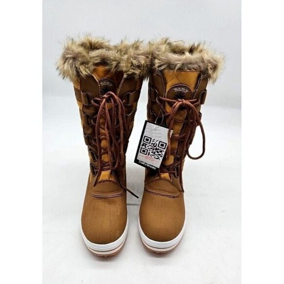 Daily Shoes Women's Waterproof Warm Faux Fur Lined Cold Weather Snow Rain Sz 7 - Picture 2 of 11